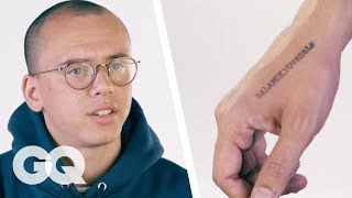 Logic Breaks Down His Hand Tattoos  Tattoo Tour  GQ [upl. by Vittoria]