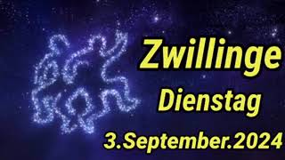 horoskop Zwillinge Dienstag 3 September 2024 [upl. by Ahsekim]