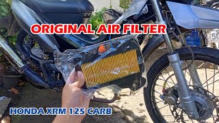 PAANO MAG PALIT NG AIR FILTER XRM 125 CARB TYPE  MOTOSPYN [upl. by Ynnaffit672]