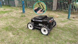 600mm Remote Control 4WD Lawn Mower 4x4 Grass Cutting Machine [upl. by Aggy]