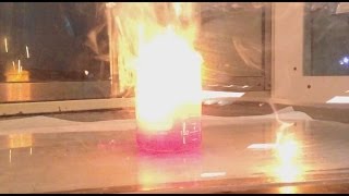 Sodium water and Phenolphthalein Demo [upl. by Akemet]