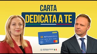 CARTA DEDICATA A TE 2024 da 500 EURO Ricariche In Corso E Distribuzione Nuove Card Dal 9 Settembre [upl. by Auqenehs]