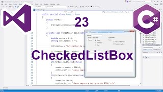 Programación Windows Forms C 23  CheckedListBox [upl. by Nylcoj]