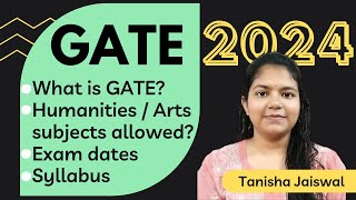 GATE 2024  Exam Dates Syllabus Exam Pattern Eligibility criteria Humanities Subjects gate2024 [upl. by Enelam]