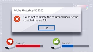 Scratch Disk Full Photoshop  Quick Fix  Windows  Mac [upl. by Arihaj]