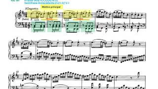 Mozart Sonata para piano Kv 576 nº 18 IIIAllegretto Partitura y Análisis [upl. by Liu]