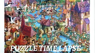 Heye Bunnytown 1000 Piece Puzzle Time Lapse Oh So Cute [upl. by Esinahs]