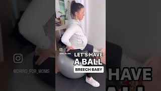 Exercises to Flip a Breech Baby PART 2 pregnancytips breechbaby laboranddelivery exerciseball [upl. by Gotcher373]