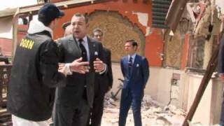 Marrakech le roi Mohammed VI sur les lieux de lattentat [upl. by Eirotal247]