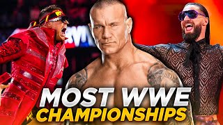 Top 10 Best Wrestlers With Most WWE Championships [upl. by Mellar]