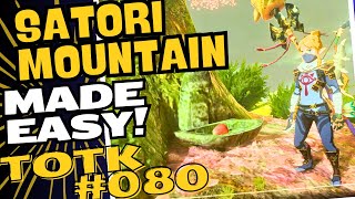 TotK080 Gold Rush Mountain The Satori Mountain Crystal Foothill Cave Koroks Treasure Hightail Lizard [upl. by Obaza]