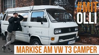 Markise anbringen am VW T3 Camper  Thule Omnistor 5200 [upl. by Paton]