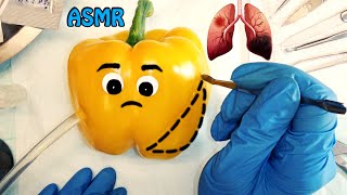 ASMR Bell pepper lung lobectomy surgery  Realistic amp Relaxing amp Satisfying Surgery 🩺💉👩🏻‍⚕️🎧🩹 [upl. by Eah]