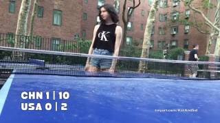 中國 vs 美國 乒乓球 China vs USA Ping Pong Competition [upl. by Kincaid]