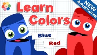 Color Learning for Children  Red and Blue  Color Cartoons for Babies and Toddlers  Color Crew [upl. by Winters]