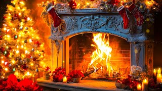 247 Christmas Fireplace Music 🔥 Relaxing Christmas Music Ambience 🎅🎄 Crackling Christmas Fireplace [upl. by Brainard]