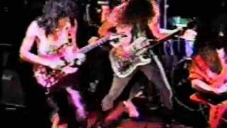 Cacophony Black Cat live in japan 89 rare video [upl. by Enneire915]