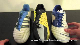 Adidas adipower VS Nike T90 Laser IV VS Puma PowerCat 112  Comparison [upl. by Hoseia]