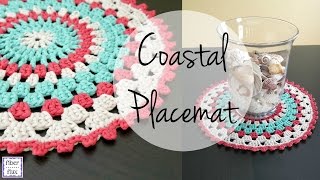 How To Crochet the Coastal Placemat Episode 327 [upl. by Wescott]