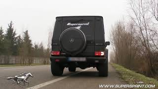 Supersprint exhaust for Mercedes G55 AMG  Thunder noise [upl. by Anifur797]