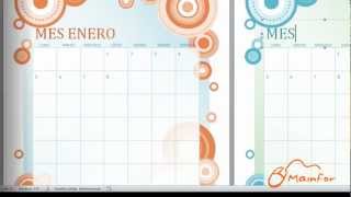 Tutorial Word  Creación de Calendarios [upl. by Weingartner]