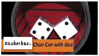 Chop Cup with dice  Würfelbecher  Review  Zauberbox TV [upl. by Calista]