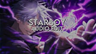 starboy  The weekend  audio edit [upl. by Innob728]