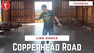 Copperhead Road  Line Dance Tutorial🤠 [upl. by Montgomery]