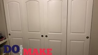 DIY Sliding Closet Doors Easy Do It Yourself [upl. by Diarmid]