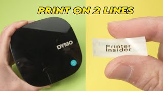 How to Print on 2 Lines With DYMO LetraTag 200B Label Maker [upl. by Petula]