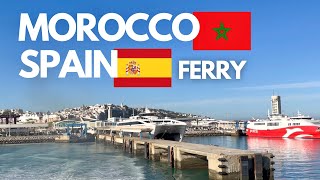 🇲🇦🇪🇸 Morocco to Spain Ferry Crossing the Strait of Gibraltar [upl. by Neidhardt]