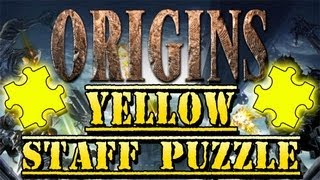 Origins Zombies  Yellow Wind Staff Challenge Puzzle in the Crazy Place [upl. by Meli]