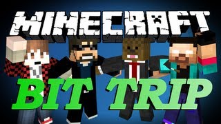 BRAND NEW Minecraft Bit Trip Parkour Minigame w BajanCanadian SSundee and NoahCraftFTW [upl. by Adnama237]