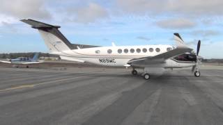 HD Must See Beechcraft King Air 350 StartUp and Take Off at Watsonville Municipal AirportKWVI [upl. by Barbarese]