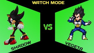 Shadow All forms VS Vegeta All forms [upl. by Ehsiom]