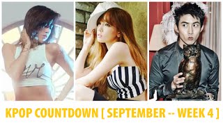 KPOP Countdown 2014  September  Week 4 [upl. by Ruff]