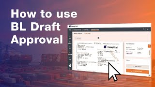 How to use BL Draft Approval  HapagLloyd [upl. by Viki924]