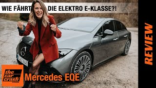 Mercedes EQE im Test 2022 Wie fährt sich die Elektro EKlasse Fahrbericht  Review  Reichweite [upl. by Nerradal]