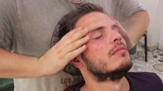 ASMR Turkish Barber FaceHead and Body Massage 131 👍💆‍♂️💈💈 [upl. by Fronia]