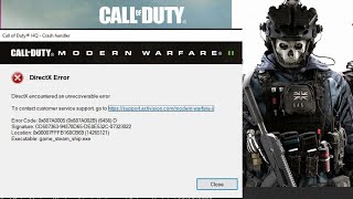 MW2 DirectX Error Fix  Fix COD MW2 DirectX Encountered An Unrecoverable Error [upl. by Adnamaa130]