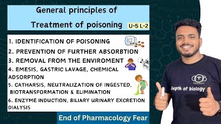 General principle of treatment of Poisoning  Poisoning Treatment  poison and Antidote cology [upl. by Kerri]