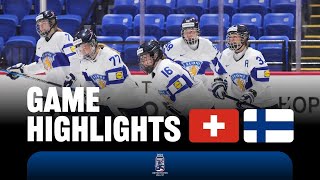 Highlights Switzerland vs Finland  2024 womensworlds [upl. by Acyssej]