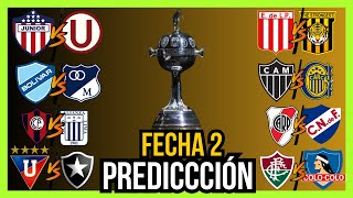 COPA LIBERTADORES 2024 🏆FECHA 2 PREDICCIÓN Y ANÁLISIS [upl. by Schlenger]