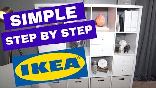 IKEA KALLAX Shelf How To Assemble Fast Step by Step 2019 [upl. by Aisenat122]