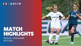 Highlights Telstar  Feyenoord  Azerion Vrouwen Eredivisie  20232024 [upl. by Iruyas449]