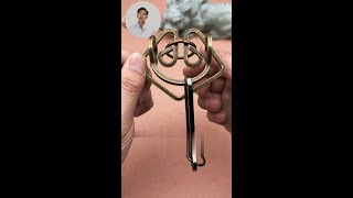 Beetle Bug Metal Ring Puzzle Unlock Hoop Remove Puzzle [upl. by Akeihsal]