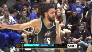 J Coles first bucket in the Canadian Elite Basketball League [upl. by Avuha]