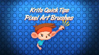 Krita Quick Tips  Convert any Brush to Pixel Art [upl. by Aleek]