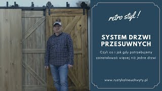 System drzwi przesuwnych dubeltowy podwójny bypass [upl. by Ruyle]