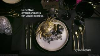 How to Set a Glam Halloween Table  Grandin Road [upl. by Mcnair]